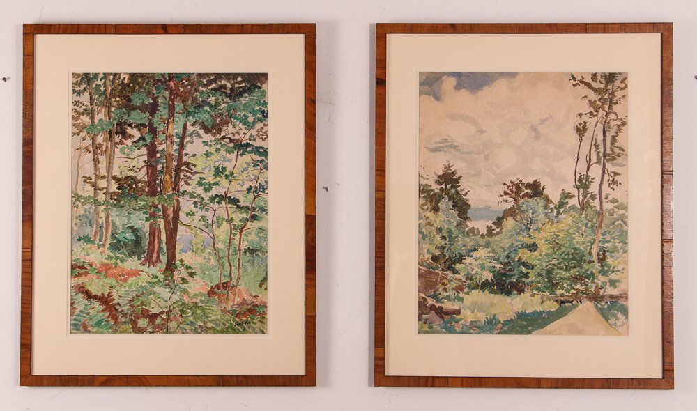 Pair of Charles Nicolas Sarka Canada Lake wc's (1 of 10)