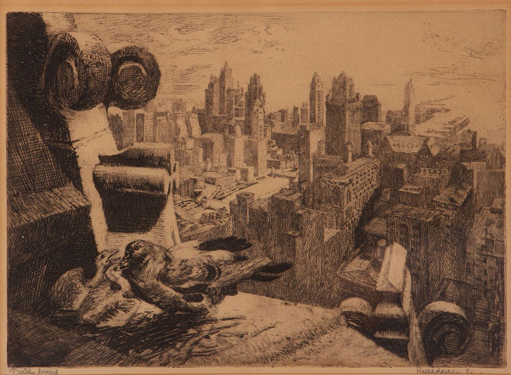 Ralph Fletcher Seymour etching "Daily Bread" (1 of 6)