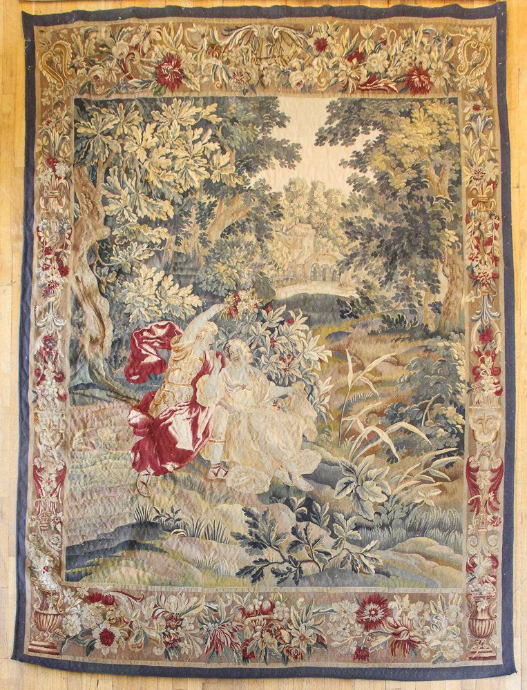 AUBUSSON STYLE FRENCH Tapestry "Apollo & Muses I (1 of 8)