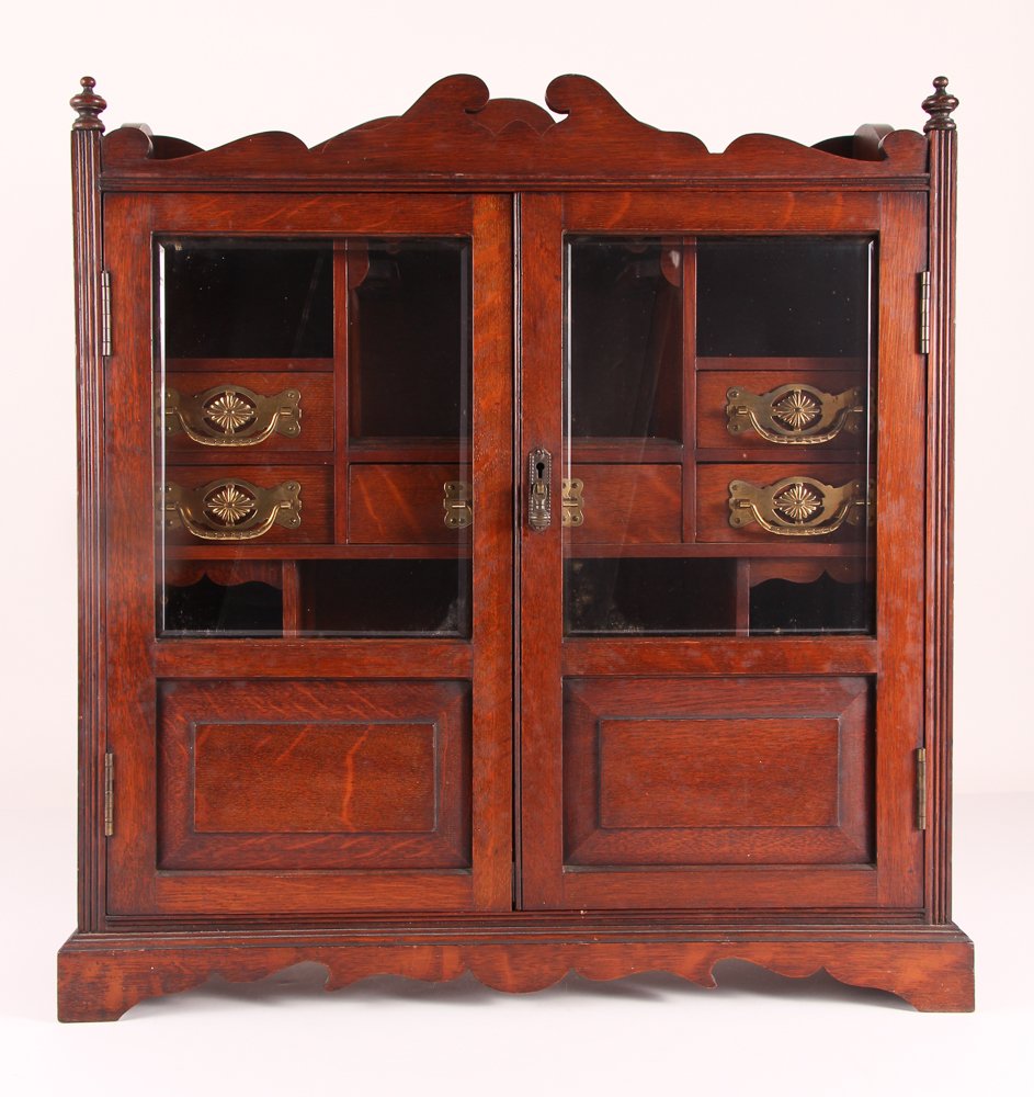 Good Edwardian Mahogany Apothecary Smoking / Collector (1 of 6)