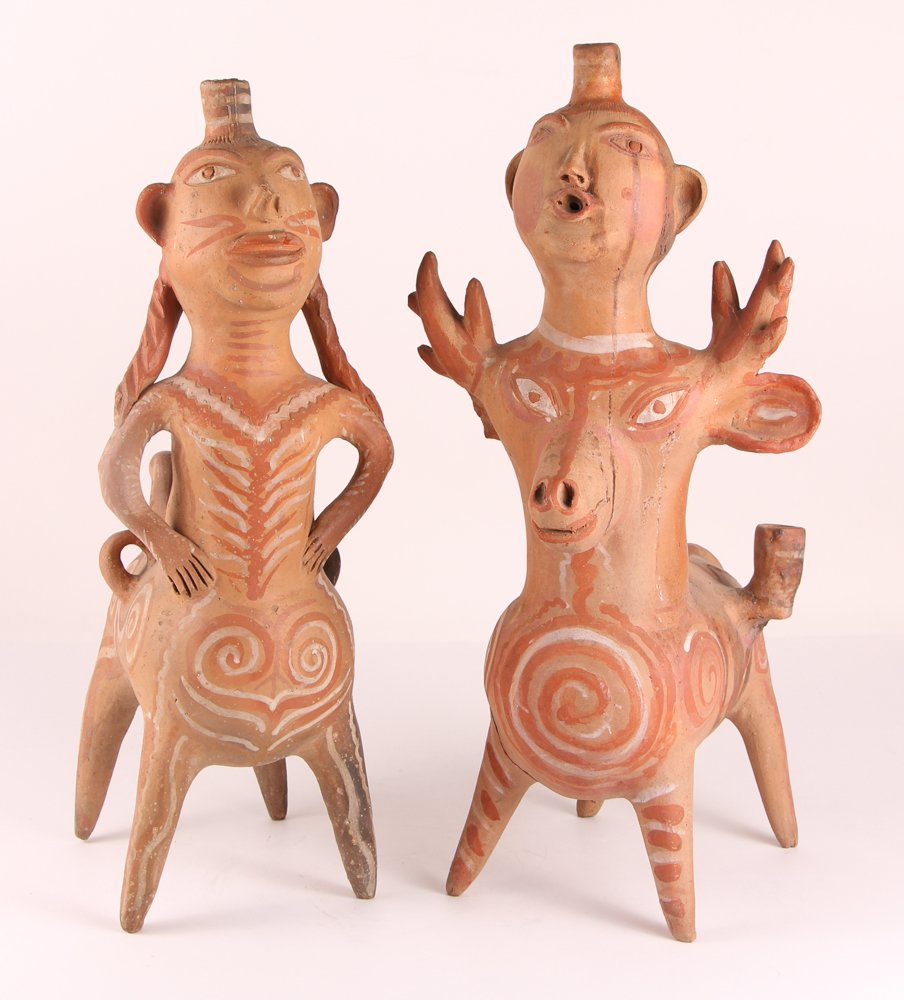 Aztec Style Terra Cotta Spirit Animals (1 of 5)