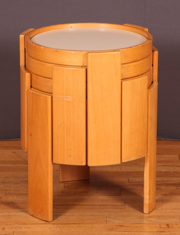 Gianfranco Frattini stacking tables by Cassina (1 of 4)