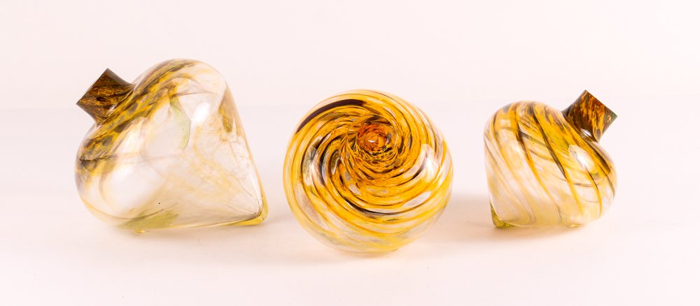 Kathleen Mulcahy "Spinner Set" (3 pc.s)  blown glass (1 of 9)