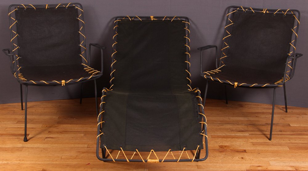 Pipsan Saarinen Sol Air Lounge and 2 chairs 1950 (1 of 7)