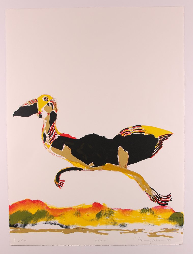 Benny Andrews "Moving On" orig lithograph (1 of 6)