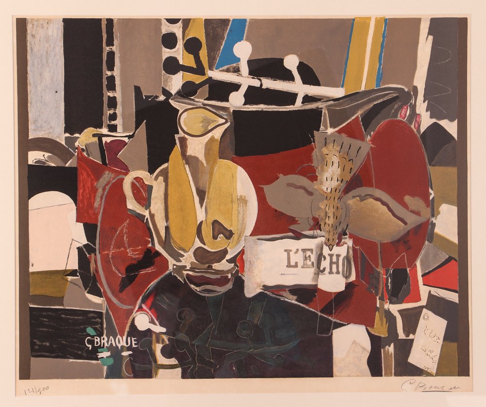 After Georges Braque L'ECHO Color lithograph (1 of 8)