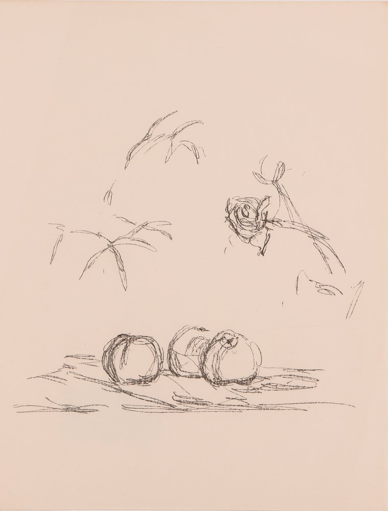 Alberto Giacometti Fleurs Mourlot Lithograph (1 of 5)