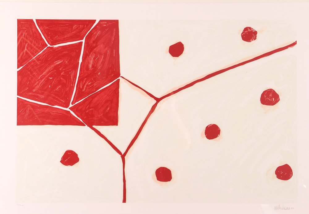 Mary Heilmann orig litho 2000, "EARTH AND AIR" (1 of 7)