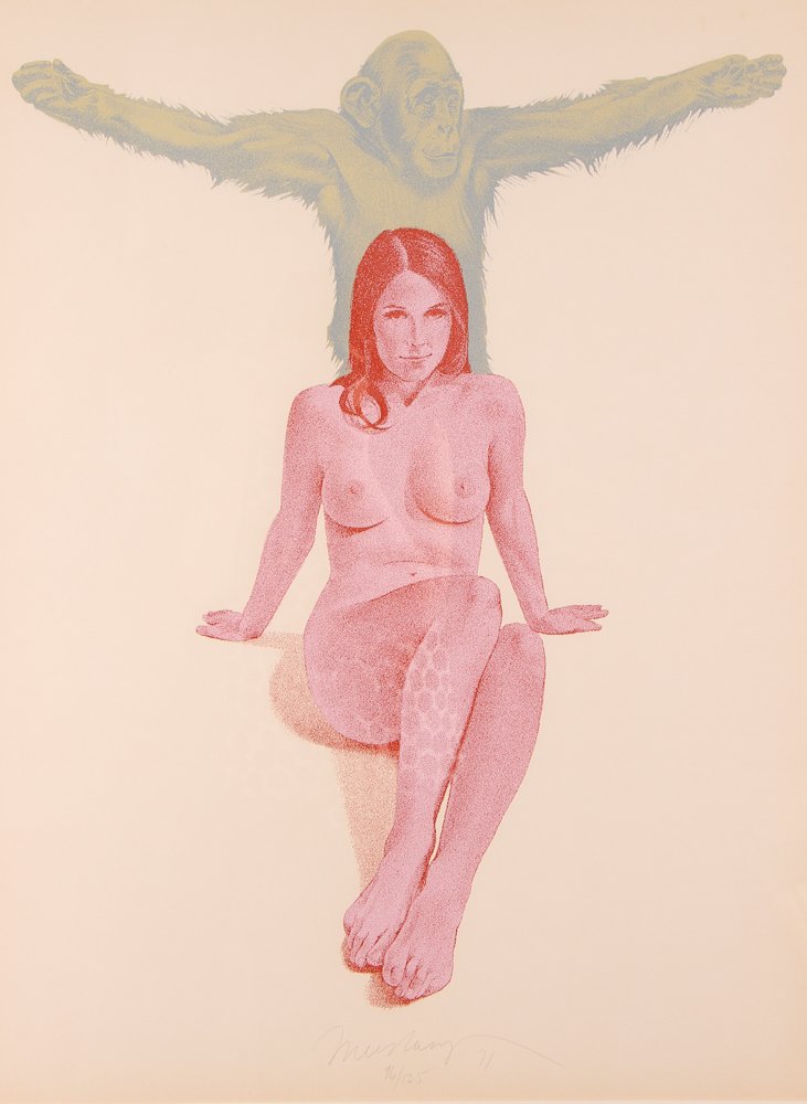 Mel Ramos 1971 orig serigraph  "Chimpanzee" (1 of 5)