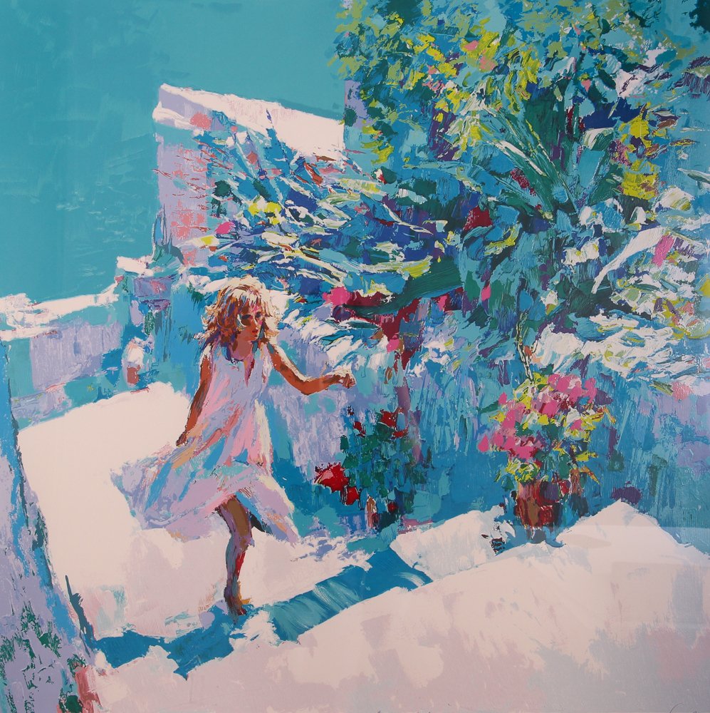 Nicola Simbari "Taormina"  signed & Numbered Serigraph (1 of 7)