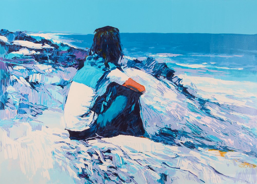 Nicola Simbari "White Beach" Signed & Numbered (1 of 8)