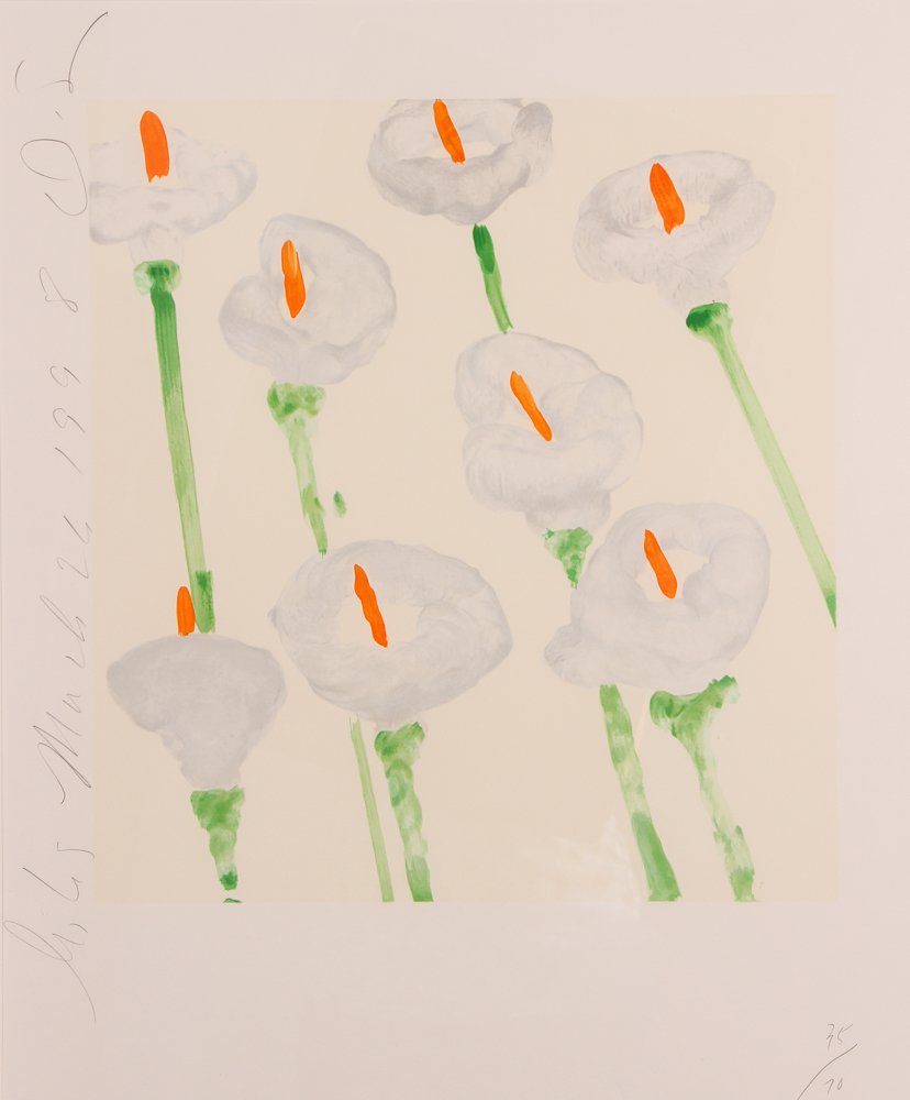 Donald Sultan "Lilies" 1998 Signed Serigraph (1 of 6)