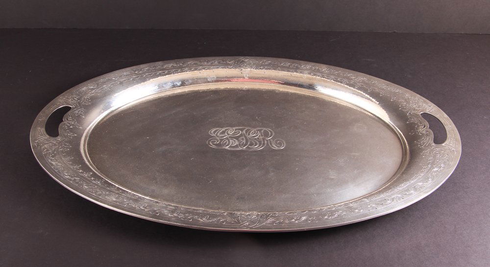 Large Lunt Grogan Sterling Tray (1 of 6)