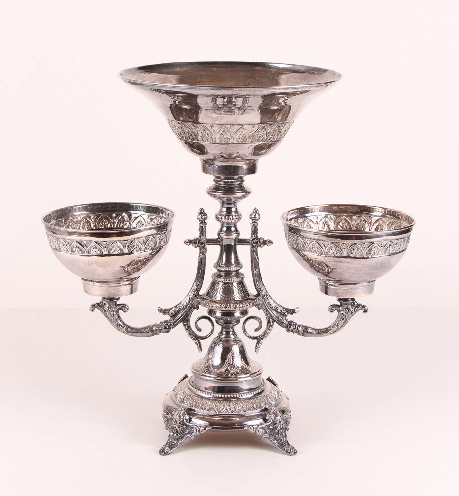 Victorian Style Silver Plate Epergne (1 of 9)