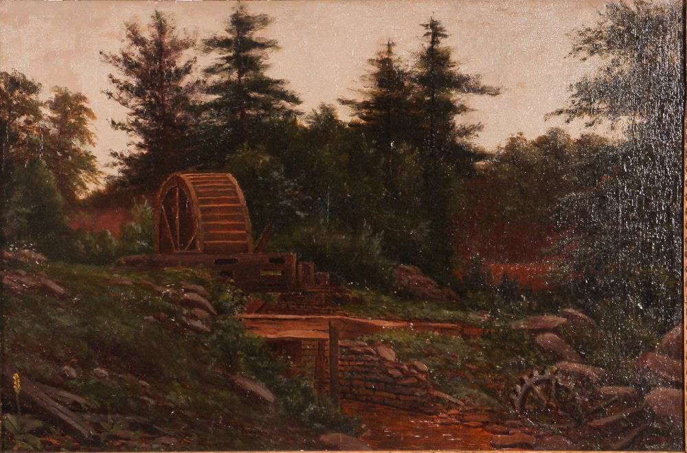 George T. Hetzel painting  "The Water Wheel" (1 of 3)