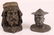 Two Antique Figural Inkwells