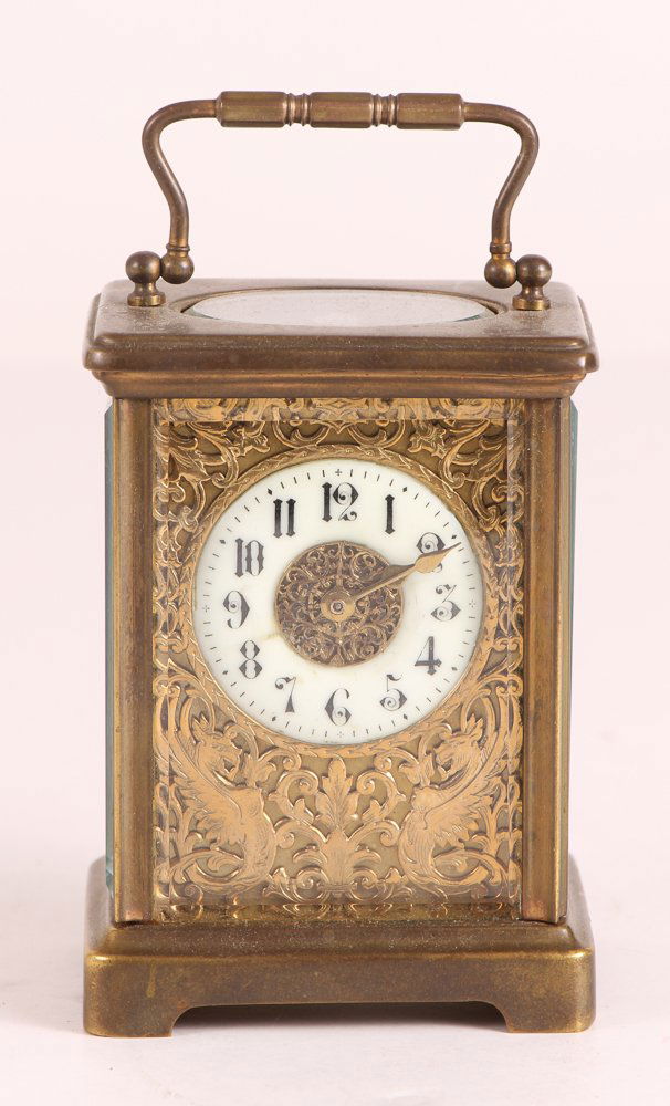 Brass & Ormolu Carriage Clock (1 of 8)