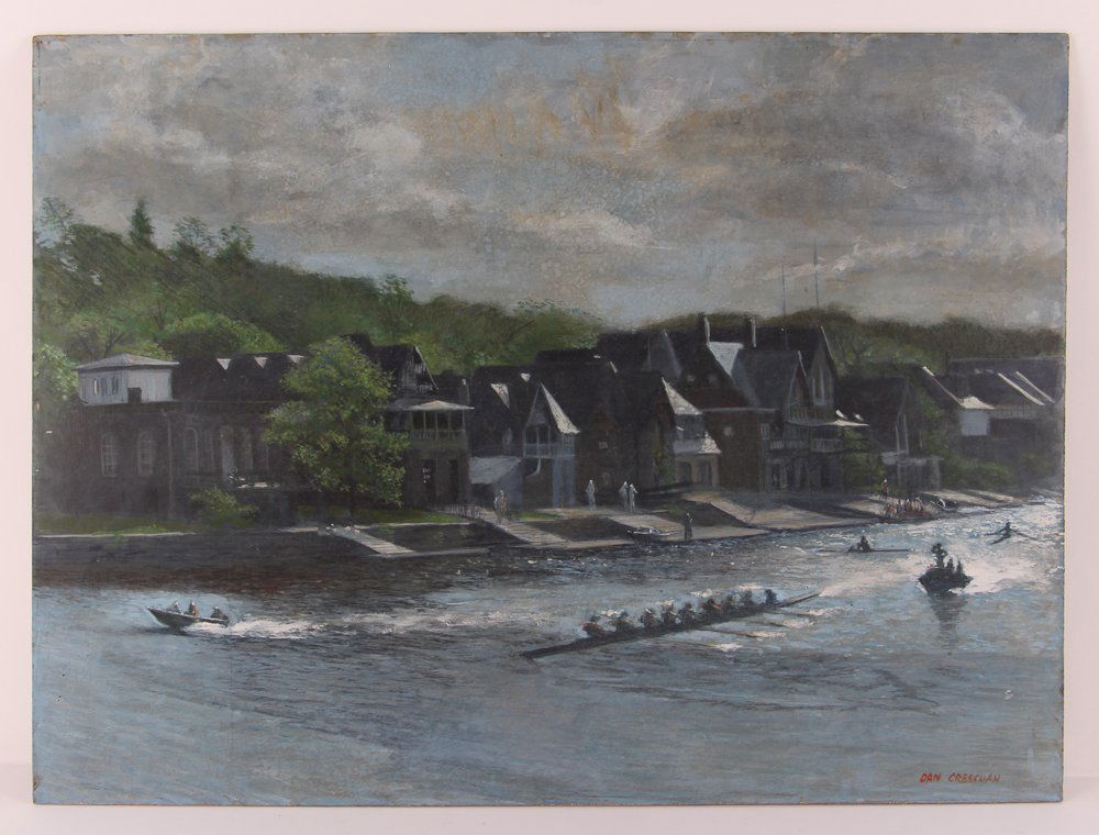 Philadelphia Boat House Row Painting (1 of 6)