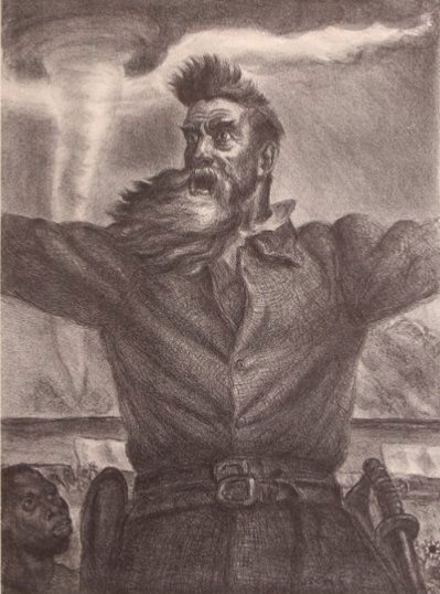 John Steuart Curry signed litho "John Brown" (1 of 10)
