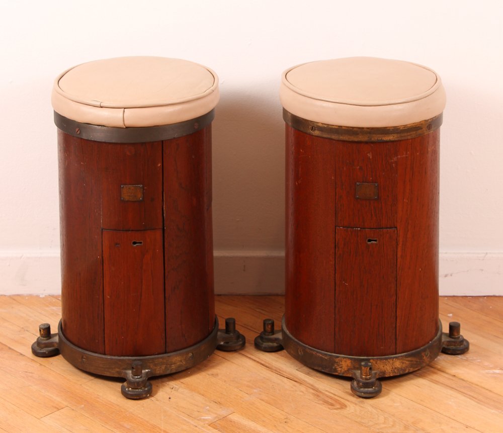 Teak and Brass Ship's Binnacles (1 of 8)