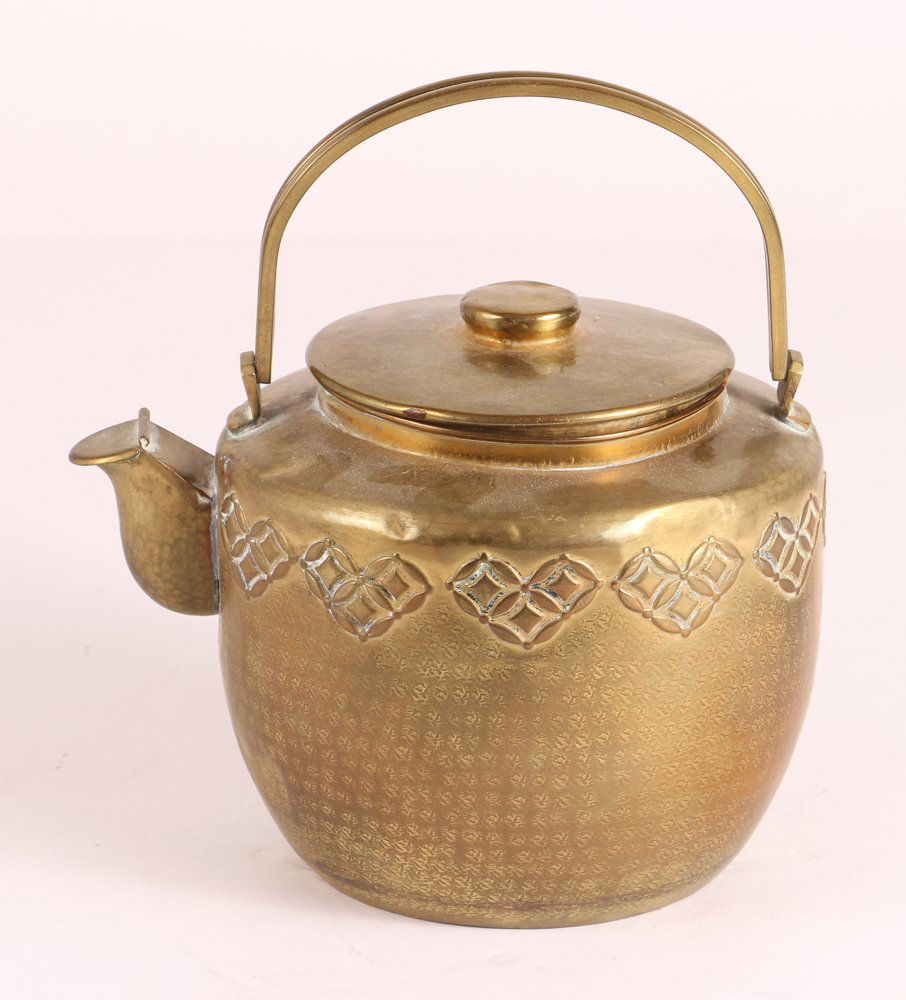 Antique Asian Brass Teapot (1 of 9)