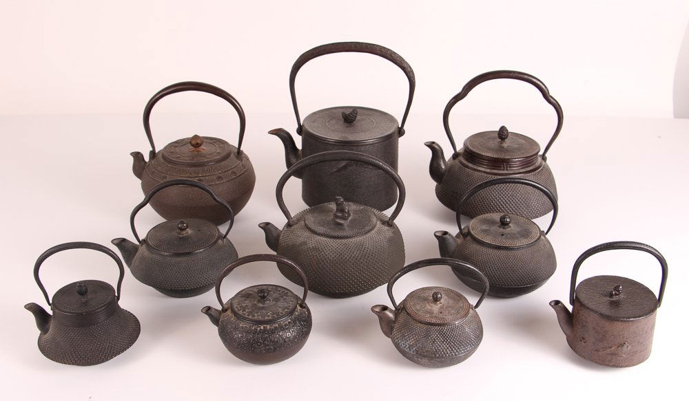 Asian Bronze and Cast Iron Teapots (1 of 4)