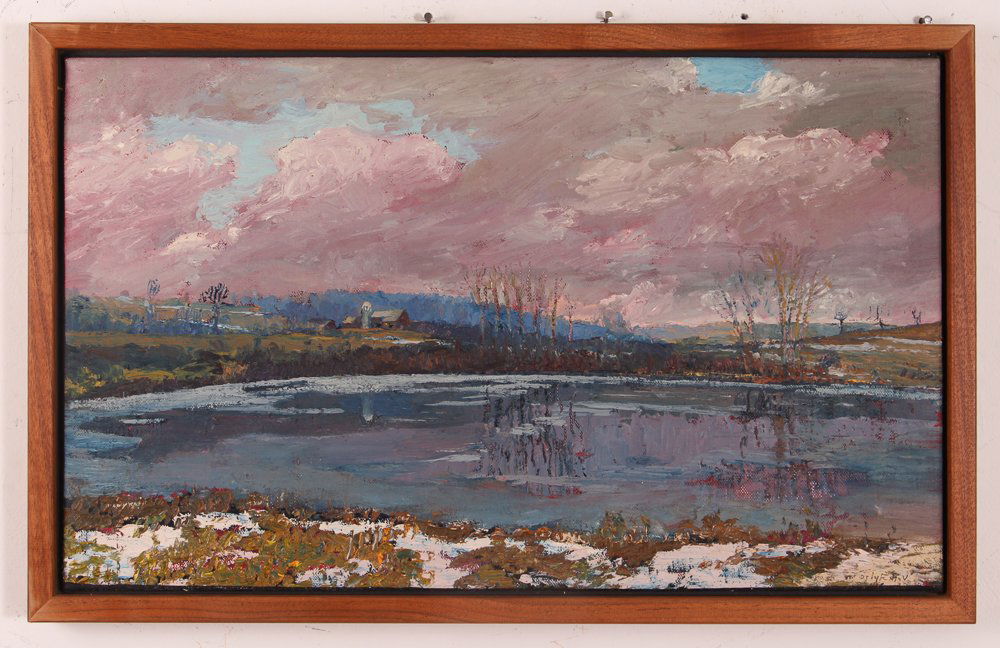 Harry Orlyk oil on canvas "Spring Landscape" (1 of 7)