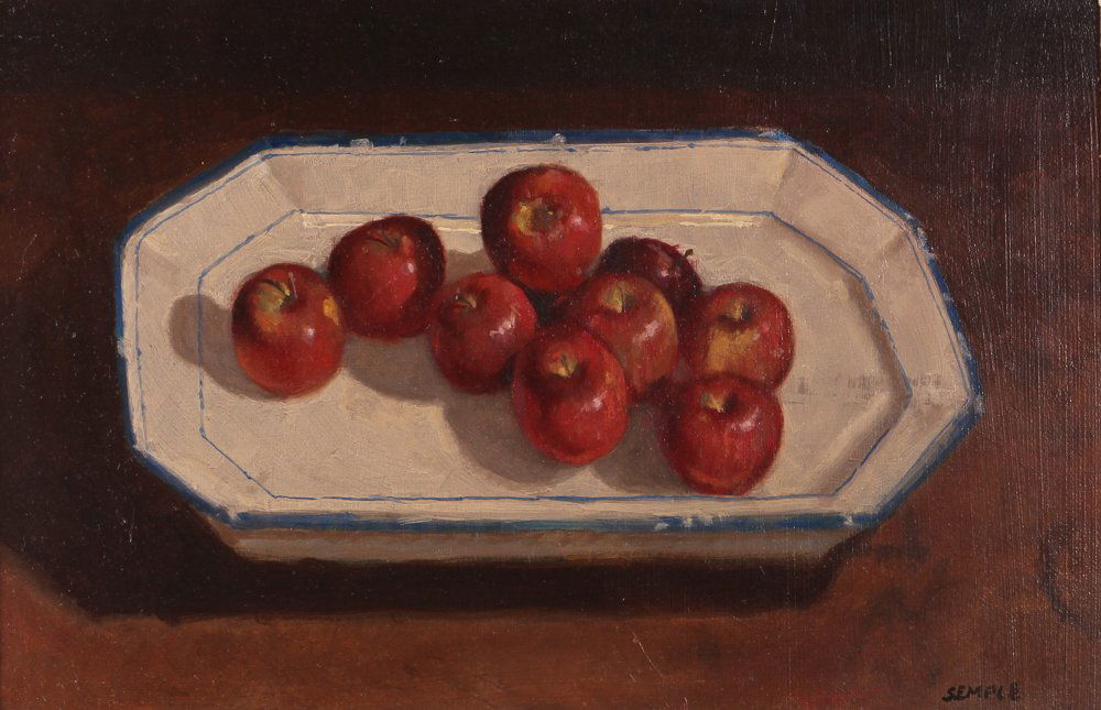 John P. Semple painting "Apples Still Life" (1 of 7)