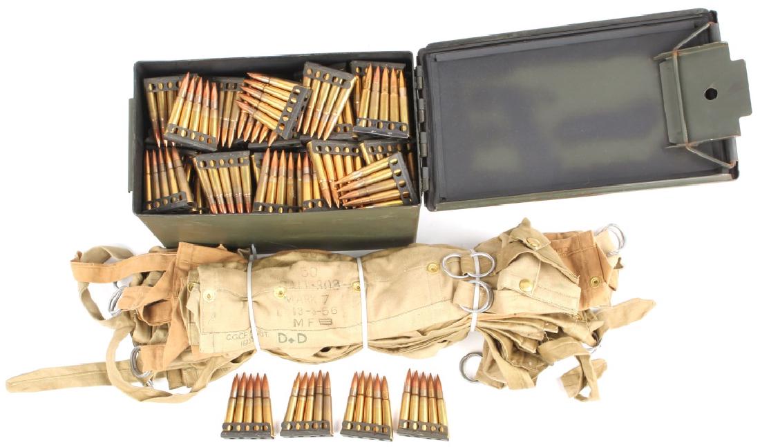 890 ROUNDS OF 303 AMMUNITION: 890 ROUNDS OF 303 AMMUNITION 178-5 round stripper clips accompanied by 18 cloth bandoleers. Caliber / Guage: .303 Condition: Very good.