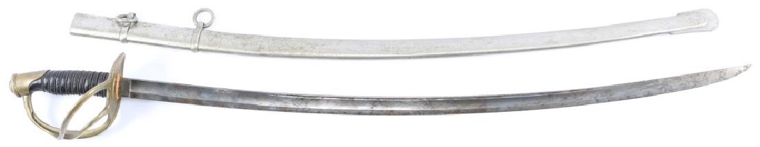 US M1840 CAVALRY SABER: US M1840 CAVALRY SABER Stamped HENRY BCKER SOLINGEN. Blade Length: 34.5" Overall Length: 40.5"