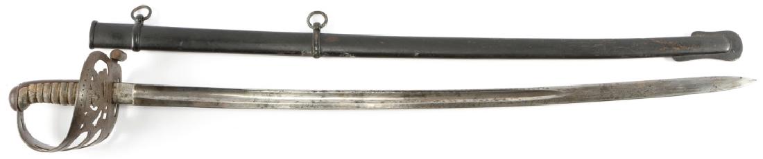 US M1840 CAVALRY SABER FRIEDRICH POETTER: US M1840 CAVALRY SABER FRIEDRICH POETTER Stamped F.P. Blade Length: 32" Overall Length: 37"