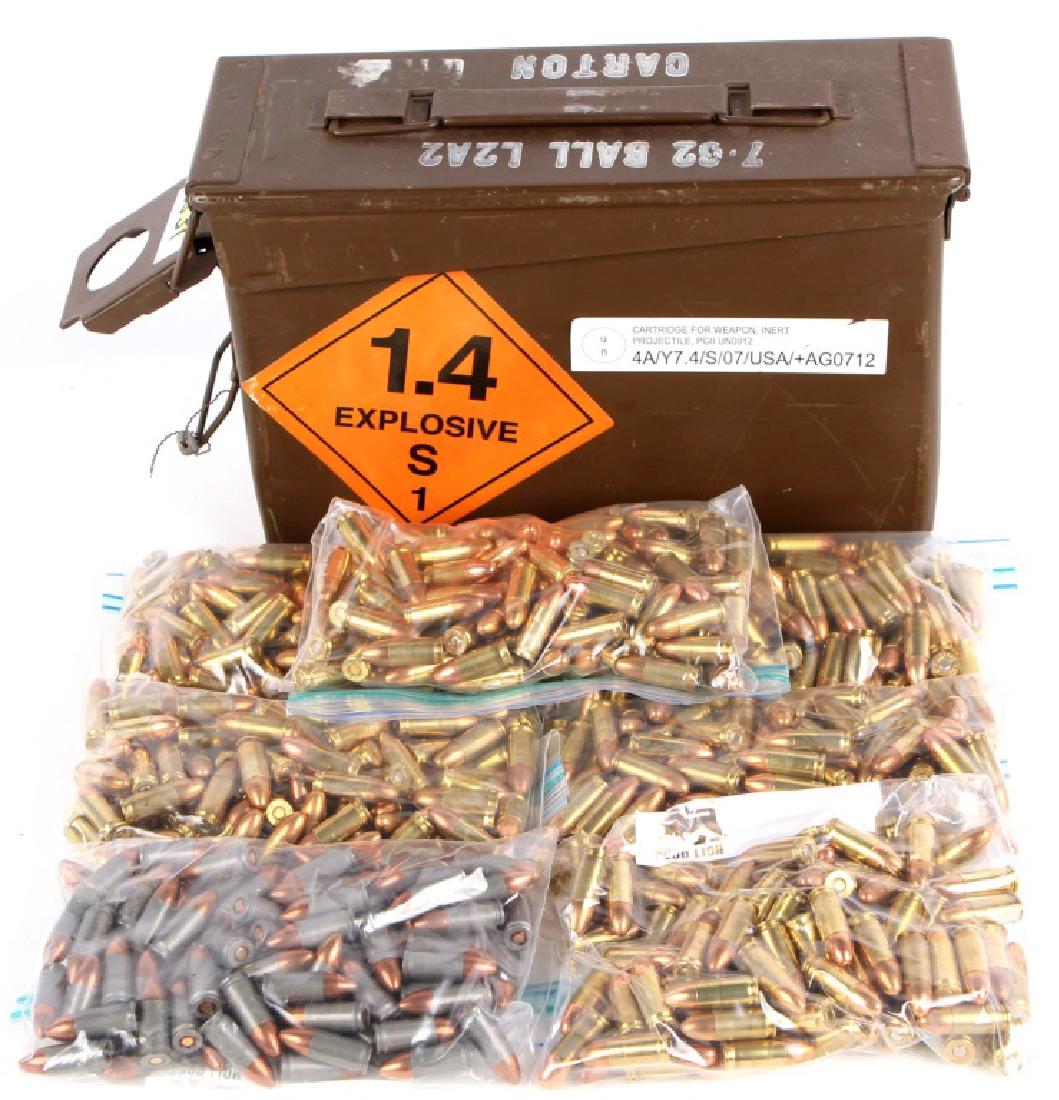 708 ROUNDS OF 9MM AMMUNITION: 708 ROUNDS OF 9MM AMMUNITION 100 rounds are steel cased the rest are brass. Caliber / Gauge: 9mm
