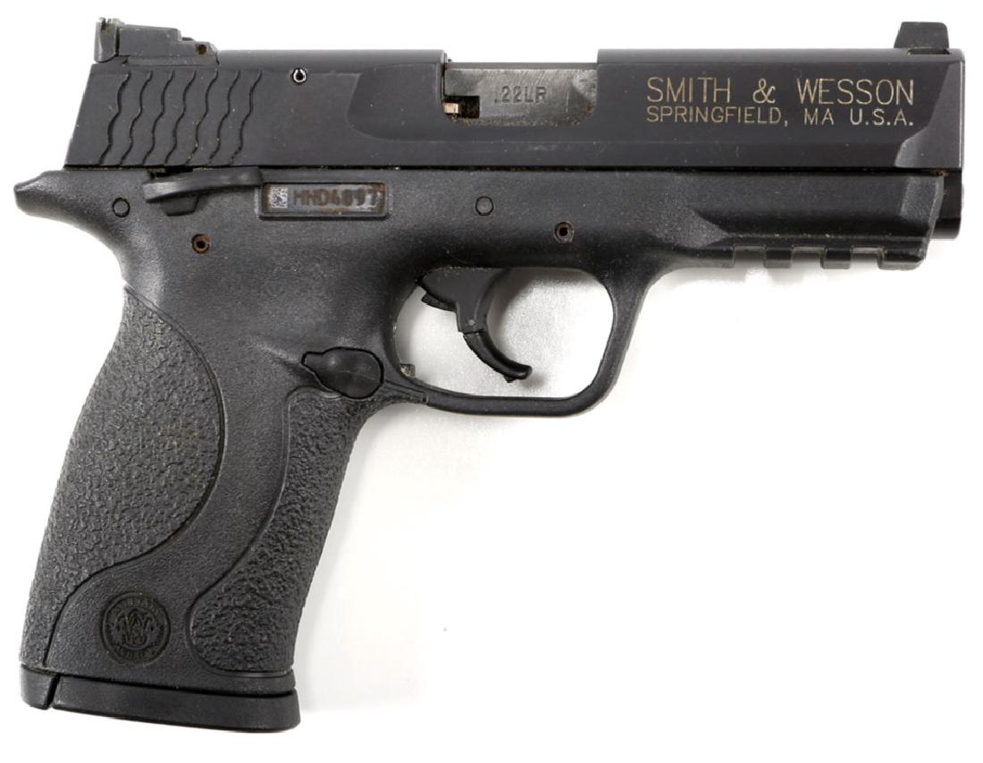 SMITH & WESSON M&P22C PISTOL .22LR: SMITH & WESSON M&P22C PISTOL .22LR Caliber / Gauge: .22LR Barrel Length: 3.5" Serial Number: HND4897