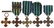 ROMANIAN WWI WAR CROSS MEDAL LOT OF 5