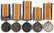 NAMED WWI BRITISH GEORGE V MEDAL LOT OF 5