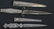 SMALL SILVER DAGGER LOT OF 2