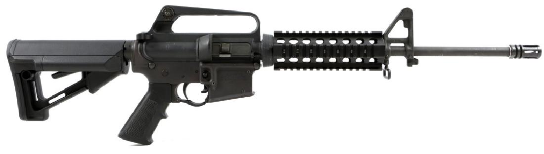 COLT MODEL AR-15 9MM RIFLE: COLT MODEL AR-15 9MM RIFLE Magpul stock, quad rail, and BCM gunfighter charging handle. Troy Industries ambi magazine release and bolt catch. Model: AR-15 9MM Caliber / Gauge: 9MM Barrel Length: 16" S