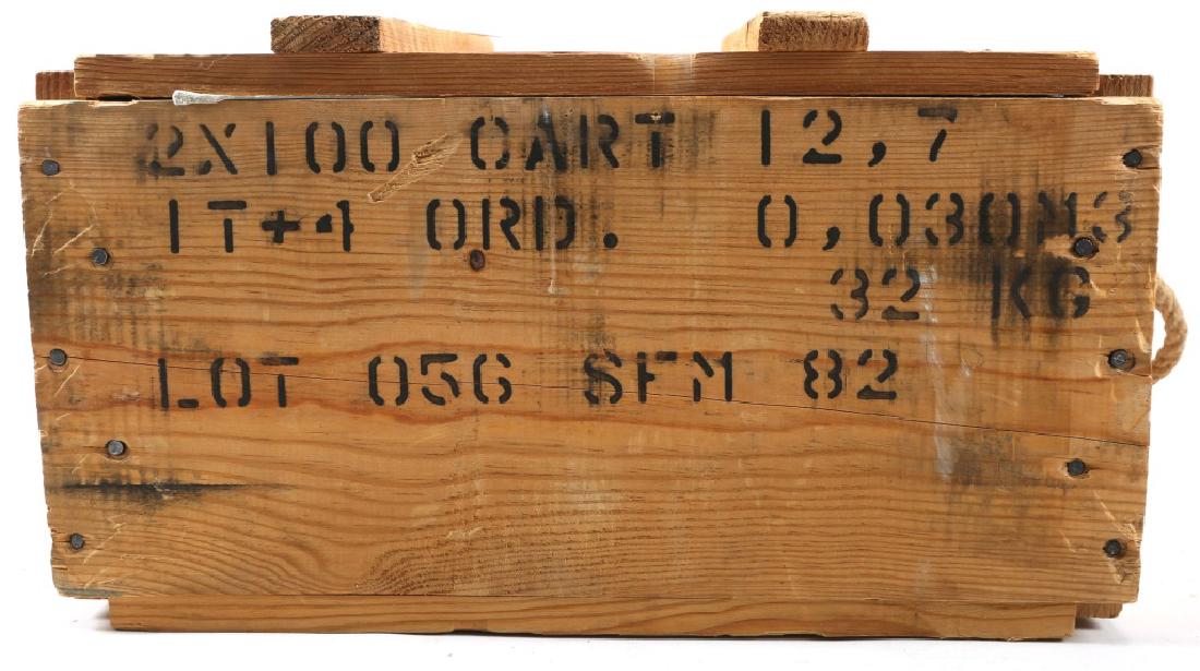 AMMO CRATE SF 50 CAL 690 GR BALL 200 - ROUNDS: AMMO CRATE SF 50 CAL 690 GR BALL 200 - ROUNDS Caliber / Gauge: 12.7x99mm