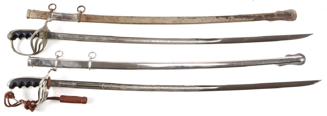 WWI US M1902 OFFICER SWORD LOT OF 2: WWI US M1902 OFFICER SWORD LOT OF 2 WWI US Army M1902 officer sword. Blade Length: 32" Overall Length: 38 1/2"