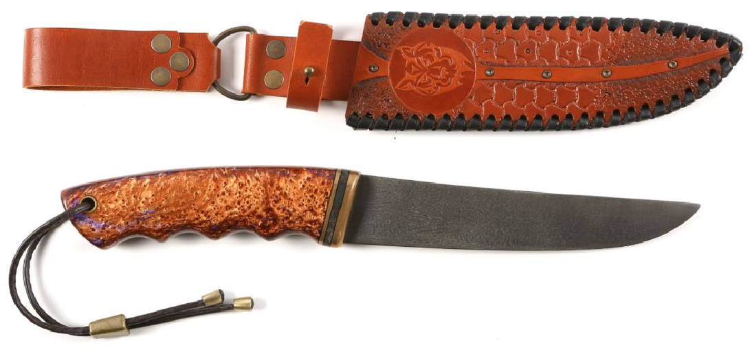 IVAN KIRPICHEV CUSTOM HUNTING KNIFE WOOTZ BLADE Mar 26, 2018