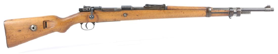 1934 ETHIOPIAN MAUSER STANDARD MODEL 1924 RIFLE: 1934 ETHIOPIAN MAUSER STANDARD MODEL 1924 RIFLE No-matching serial numbers. No import marks. Cartouche of an Encircle "A" on butt stock and behind trigger guard. Model: 1924 Caliber / Gauge: 7.92x57mm
