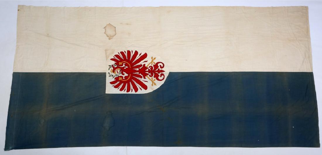 WWI IMPERIAL AUSTRIA FLAG WITH EAGLE TYROL STATE: WWI IMPERIAL AUSTRIA FLAG WITH EAGLE TYROL STATE Size: 4'x8'