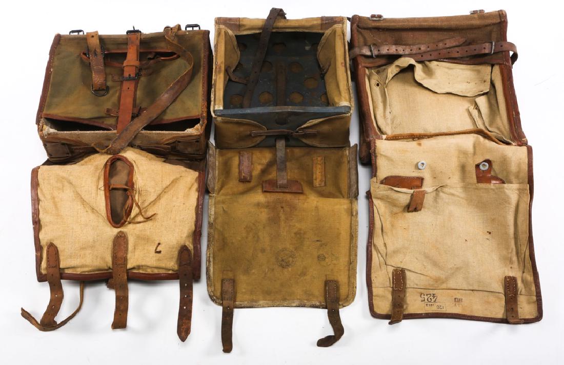 WWI WORLD MILITARY KNAPSACK HAVERSACK LOT OF 3