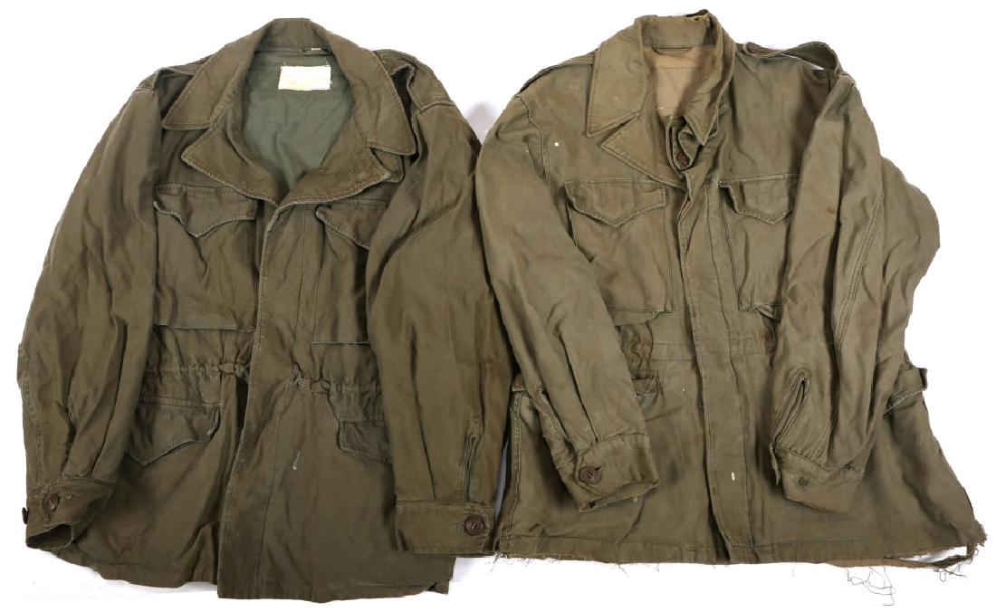 WWII US ARMY M43 JACKET LOT OF 2: WWII US ARMY M43 JACKET LOT OF 2
