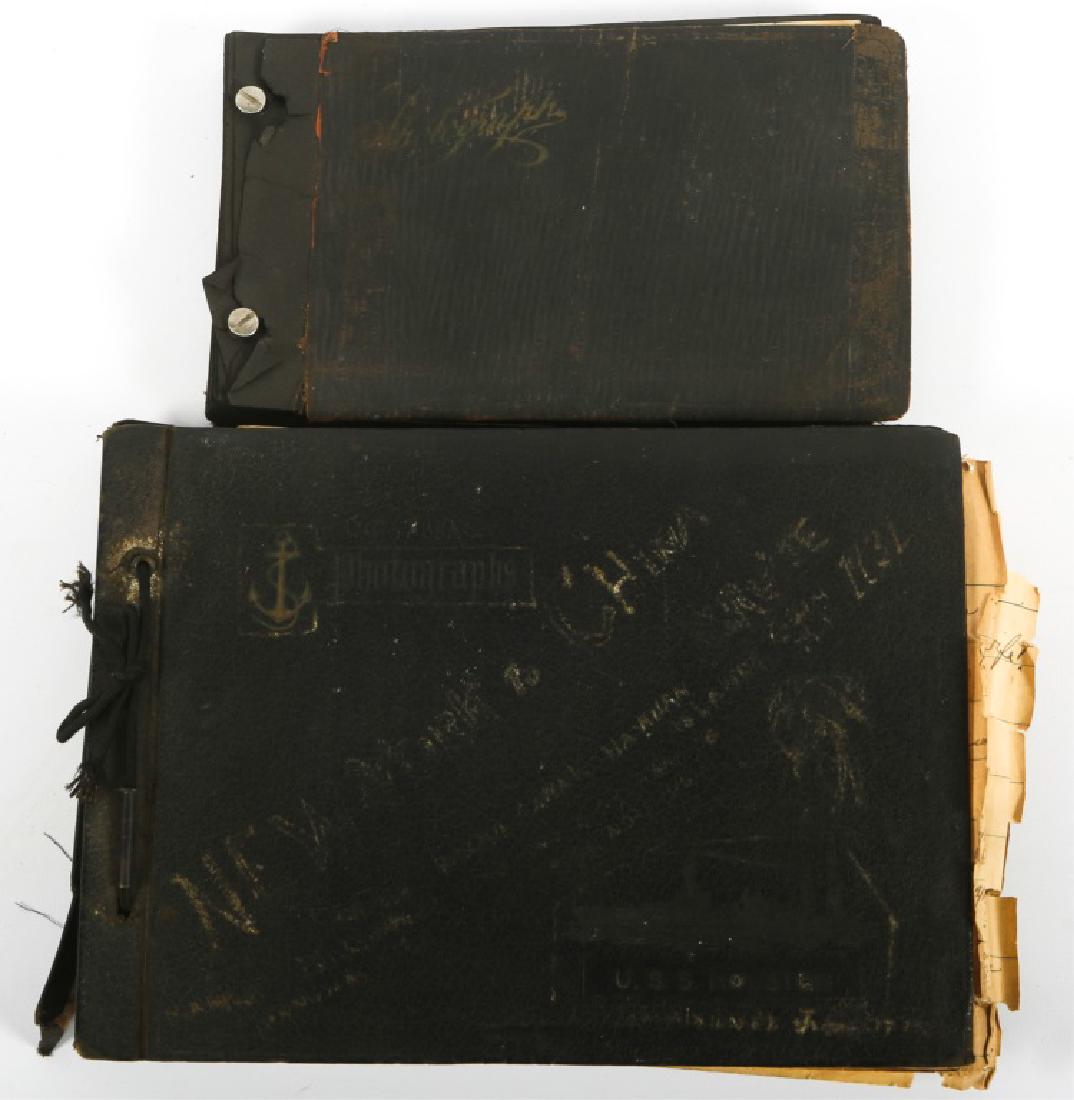 WWII US NAVY 1931 USS HOUSTON IN CHINA PHOTO ALBUM: WWII US NAVY 1931 USS HOUSTON IN CHINA PHOTO ALBUM Pre WWII, 1931 USN sailor's photo album on board of the USS Houston in China. Well detailed service album with 400 military related pictures and 15 f