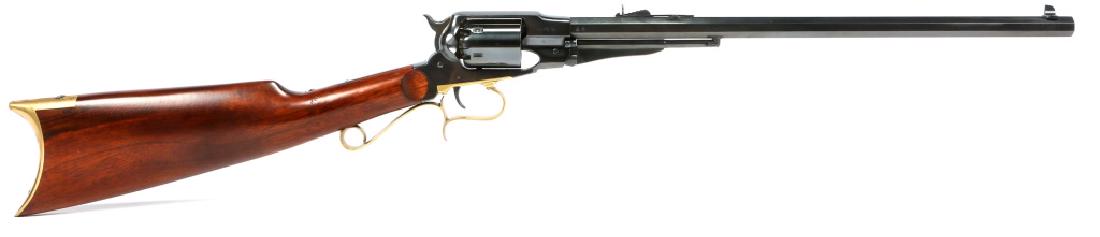 UBERTI PERCUSSION REVOLVING CARBINE: UBERTI PERCUSSION REVOLVING CARBINE Model: 1858 Caliber / Gauge: .44 Barrel Length: 18" Serial Number: 203
