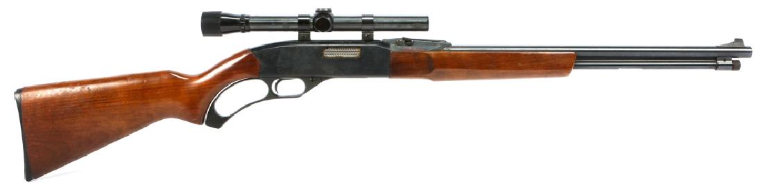 WINCHESTER MODEL 250 .22 CAL RIFLE WITH SCOPE: WINCHESTER MODEL 250 .22 CAL RIFLE WITH SCOPE Winchester model 250 .22 caliber lever-action rifle with Weaver D4 scope. Model: 250 Caliber / Gauge: .22 Cal Barrel Length: 20.5" Serial Number: 133176