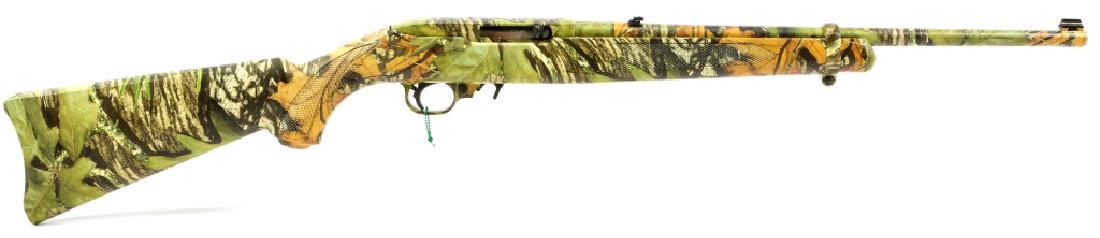 RUGER MODEL 10/22 50th ANNIVERSARY RIFLE: RUGER MODEL 10/22 50th ANNIVERSARY RIFLE Original box and papers. Mossy Oak finish. Model: 10/22 Caliber / Gauge: .22 LR Barrel Length: 18" Serial Number: 0010-16971