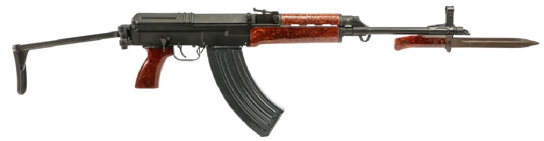 CENTURY ARMS VZ2008 SPORTER RIFLE WITH BAYONET: CENTURY ARMS VZ2008 SPORTER RIFLE WITH BAYONET Century Arms VZ2008 Sporter rifle, chambered in 7.62 x 39mm, with bayonet, magazine and folding stock. Model: VZ 2008 Sporter Caliber / Gauge: 7.62 x 39m