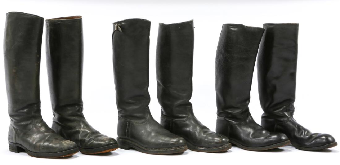 WWII GERMAN ARMY COMBAT BOOTS LOT OF 3: WWII GERMAN ARMY COMBAT BOOTS LOT OF 3 Size: 8 to 9